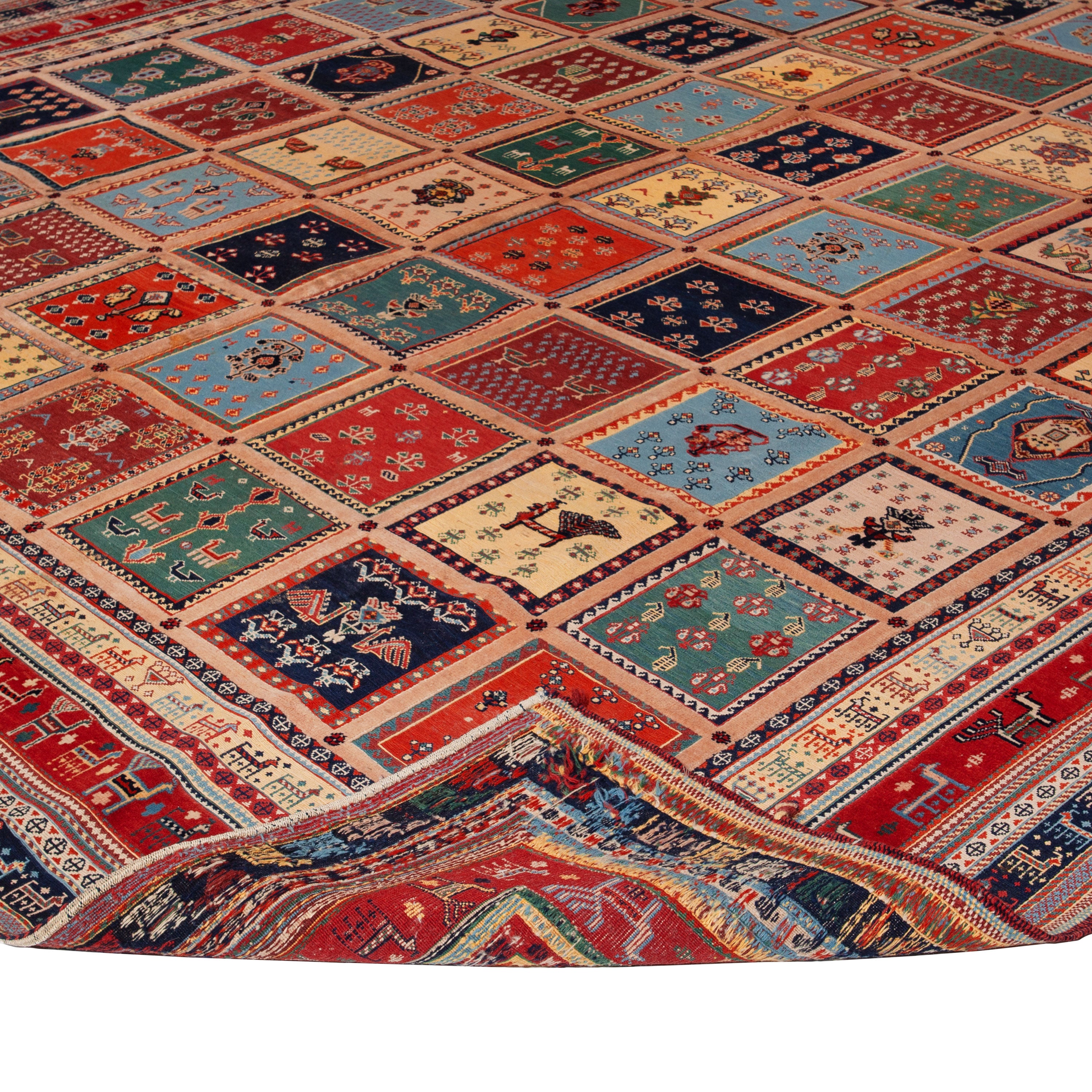 Multicolored Traditional Wool Persian Rug - 10'1" x 12'10"