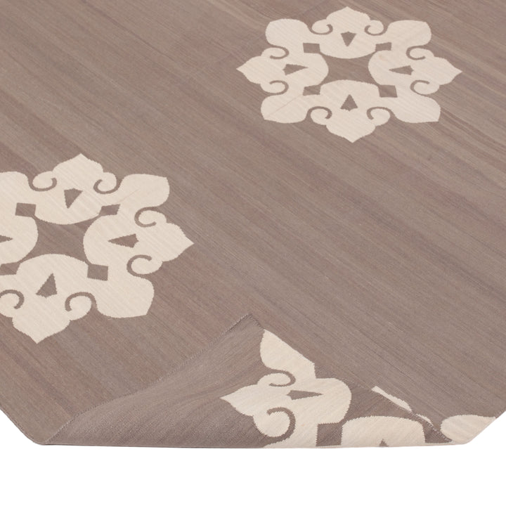 Grey Flatweave Cotton Rug - 10' x 14'