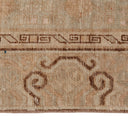 Beige Vintage Traditional Anatolian Wool Rug - 4'8" x 10'01"