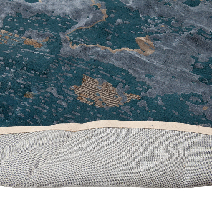 Blue Wool Rug - 15" x 15"