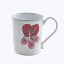 Red and Pink Flower Mug