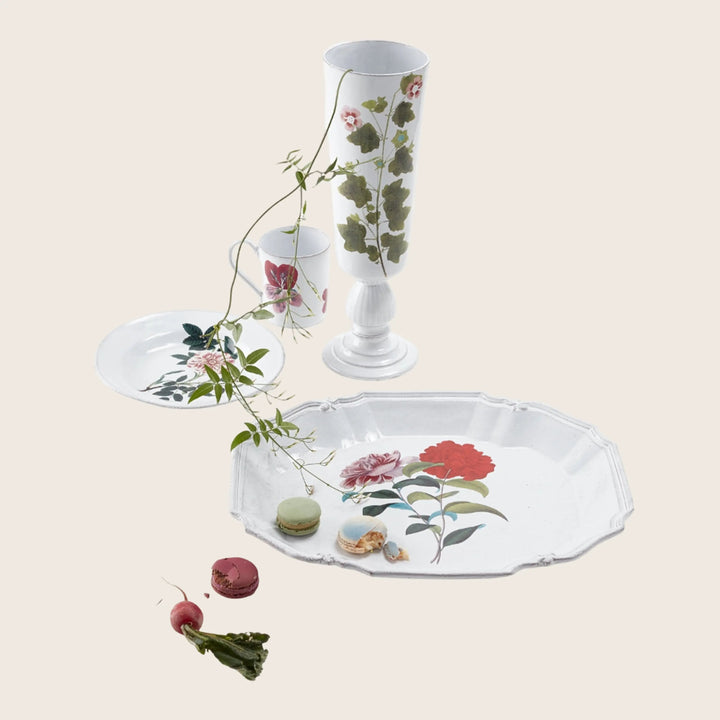 Image for Red and Pink Flower Mug