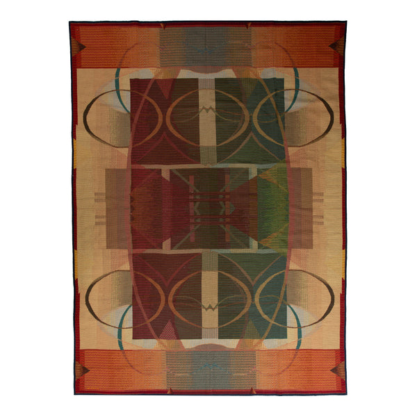 Multi Modern Wool Rug - 10'4" x 13'1" Default Title