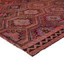 Brown Turkish Flatweave Wool Rug - 5'8" x 9'7"