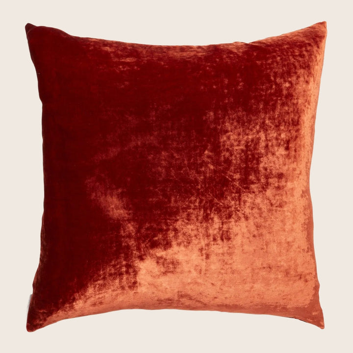Velvet Pillow Rust