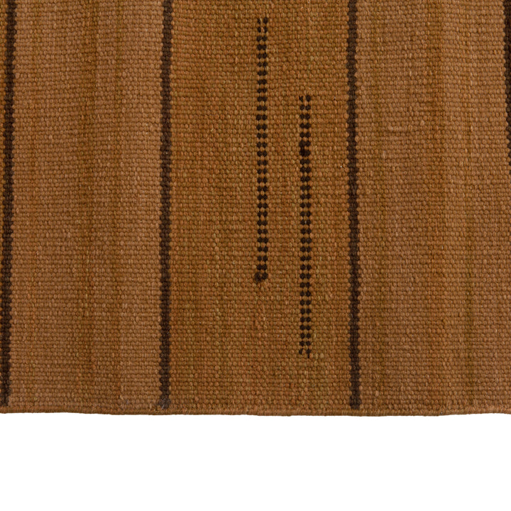 Brown Swedish Flatweave Wool Rug - 10' x 14' Default Title