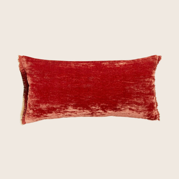 Silk Velvet Fringe Lumbar