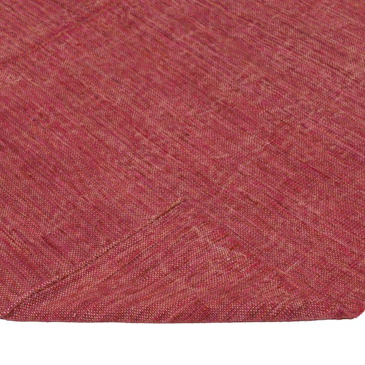 Red Flatweave Wool Persian Rug - 10'2" x 14'
