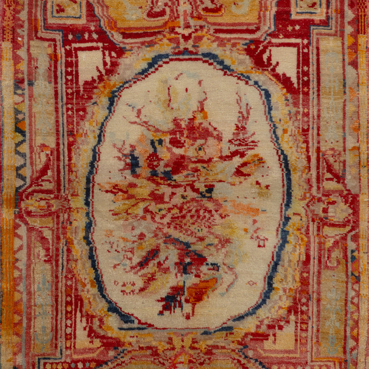 Vintage Traditional Anatolian Wool Rug - 3'7" x 4'7"