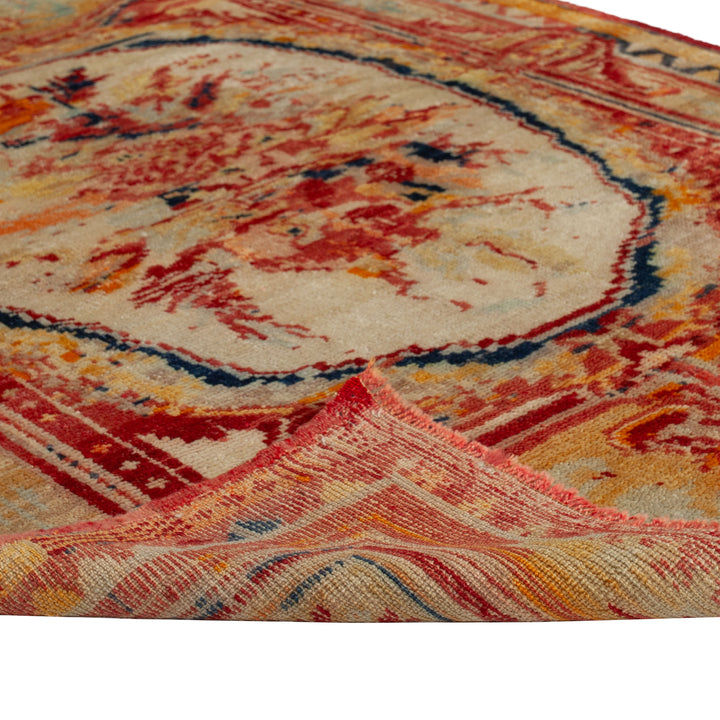 Vintage Traditional Anatolian Wool Rug - 3'7" x 4'7"