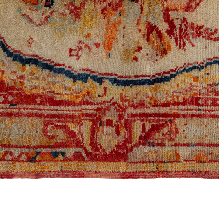 Vintage Traditional Anatolian Wool Rug - 3'7" x 4'7"