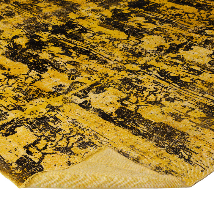 Yellow Overdyed Wool Rug - 12' x 14'