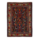 Vintage Traditional Wool Persian Rug - 3'10" x 5'