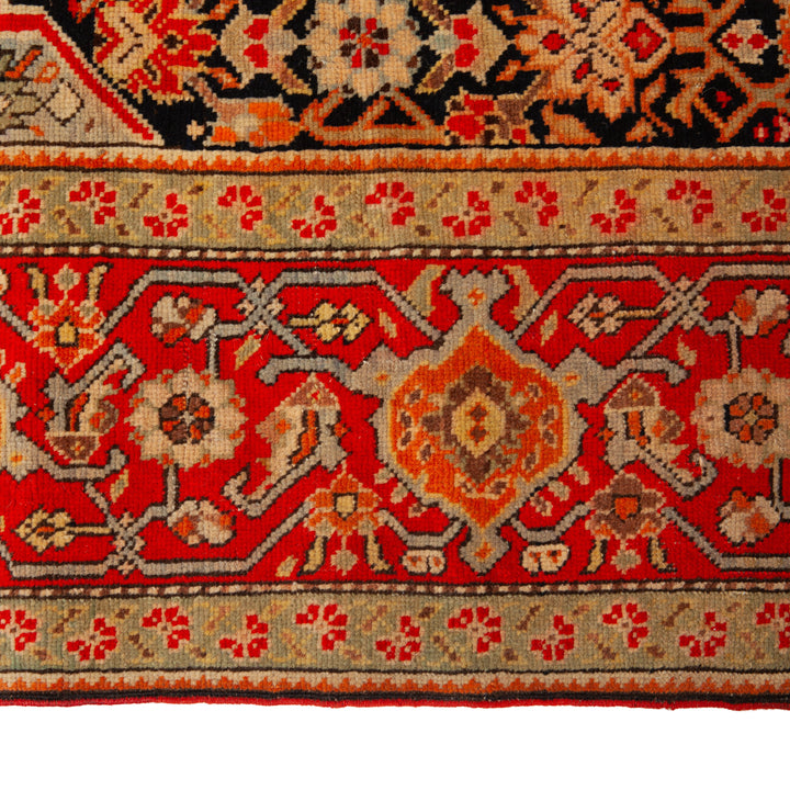 Red Vintage Traditional Wool Rug - 6'5" x 19'6"