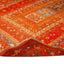 Orange Vintage Traditional Wool Rug - 4'9" x 7'6"