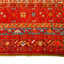 Orange Vintage Traditional Wool Rug - 4'9" x 7'6"