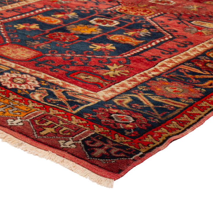 Red Vintage Traditional Wool Rug - 4'8" x 13'4"