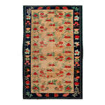 Vintage Art Deco Traditional Wool Rug - 7'11" x 13'