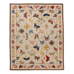 Flatweave Butterly Motif Rug - 7'9" x 9'9"