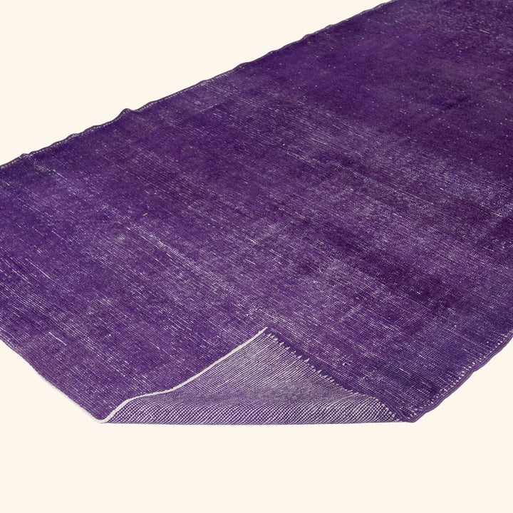 Purple Overdyed Wool Rug - 5'1" x 11'9" Default Title