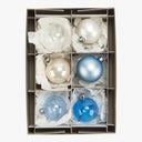 Ornament storage box with compartments for Christmas decorations preservation.