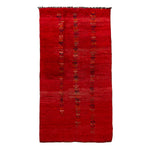 Red Moroccan Wool Rug - 6'3" x 11'10"