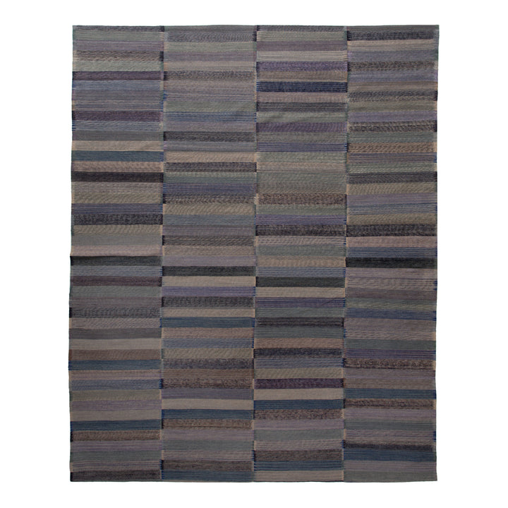 Grey Flatweave Wool Rug - 10' x 13' Default Title