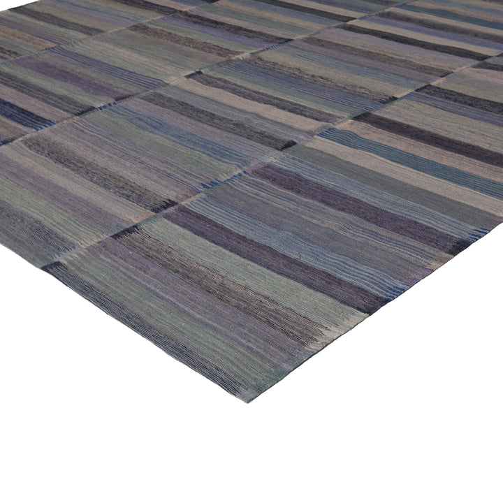 Grey Flatweave Wool Rug - 10' x 13' Default Title