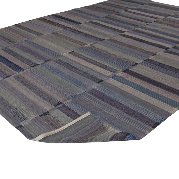 Grey Flatweave Wool Rug - 10' x 13' Default Title