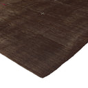 Brown Turkish Flatweave Wool Rug - 6'2" x 10'1"