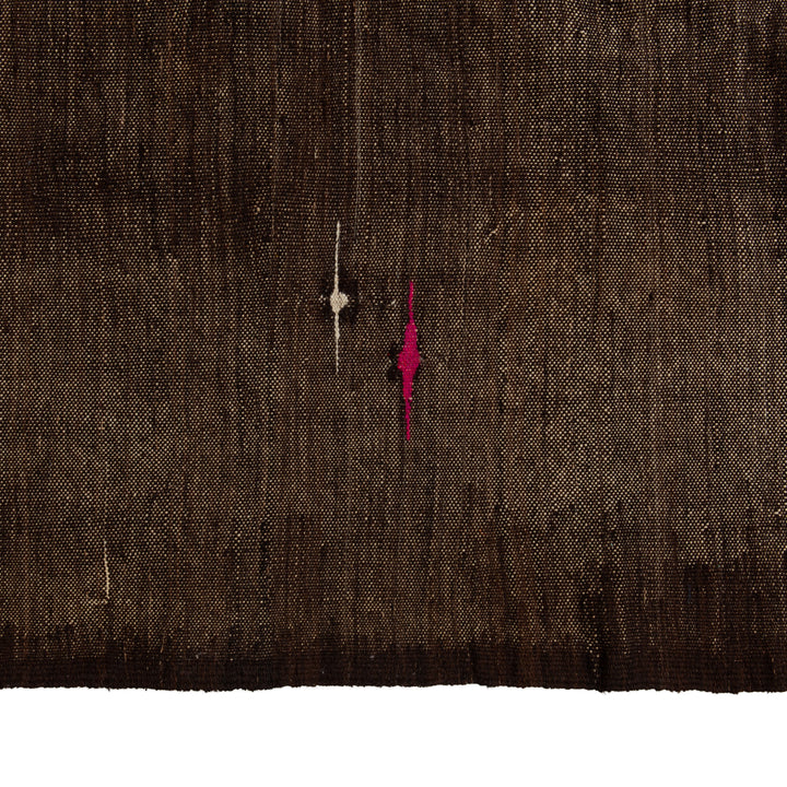 Brown Turkish Flatweave Wool Rug - 6'2" x 10'1"