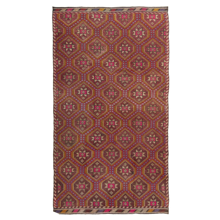 Purple Vintage Bekarys Rug - 5' x 10'