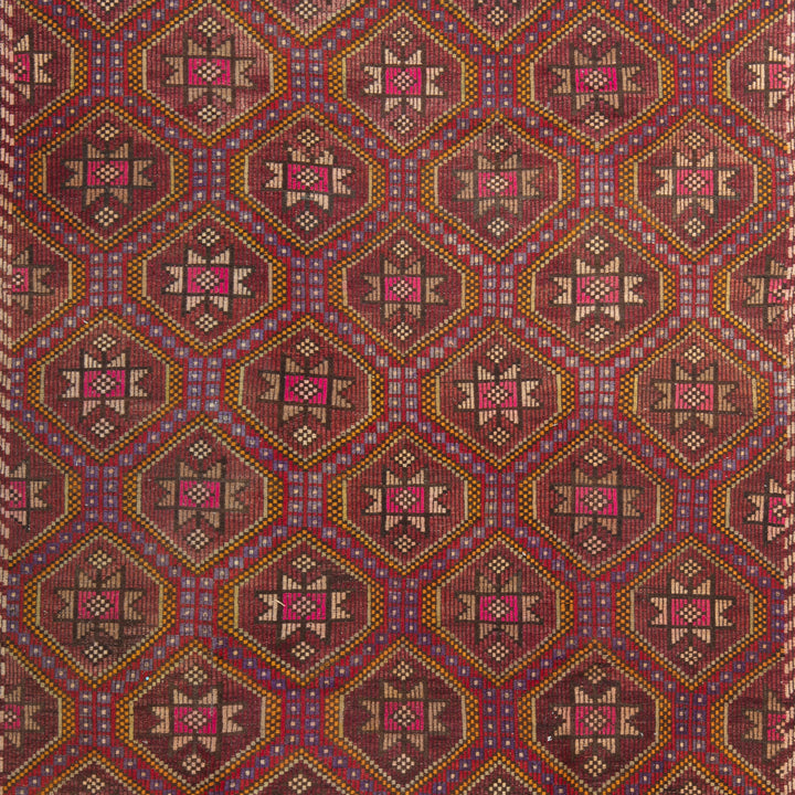 Purple Vintage Bekarys Rug - 5' x 10'