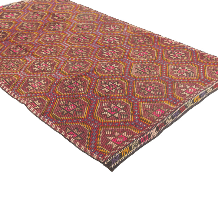 Purple Vintage Bekarys Rug - 5' x 10'