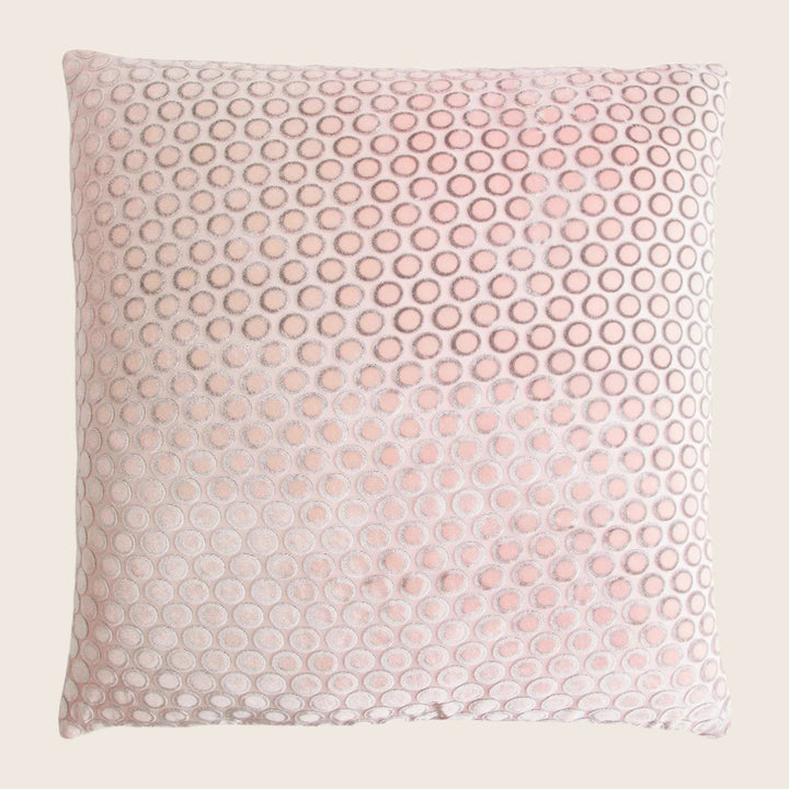 Dots Velvet Pillow, Blush