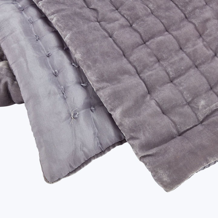 Luminous Velvet Throw Moonstone