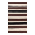 Brown Flatweave Cotton Rug - 6' x 9'