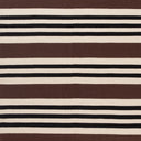 Brown Flatweave Cotton Rug - 6' x 9'