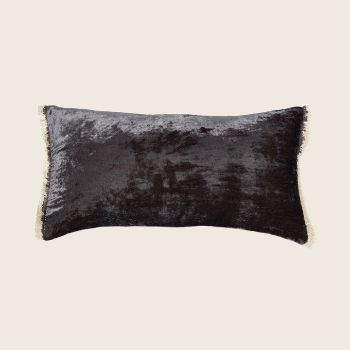 Silk Velvet Fringe Lumbar