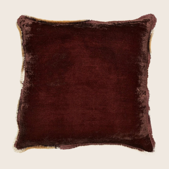 Silk Velvet Fringe Pillow