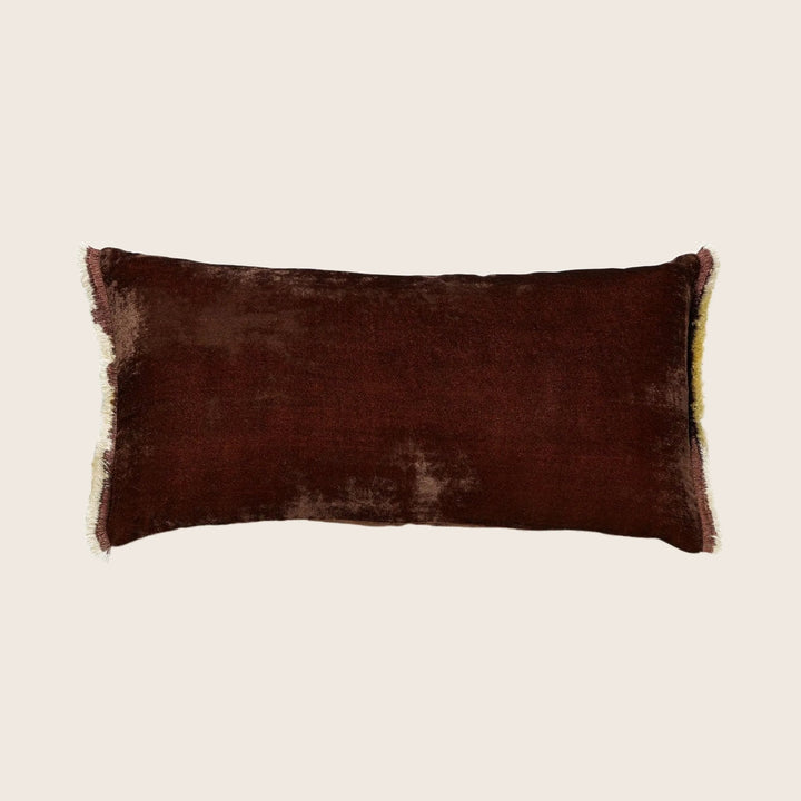 Silk Velvet Fringe Lumbar