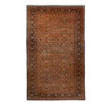 Orange Vintage Traditional Wool Persian Rug - 12'5" x 20'