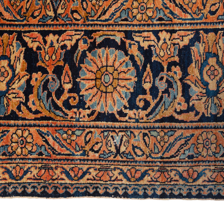 Orange Vintage Traditional Wool Persian Rug - 12'5" x 20'
