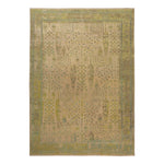 Green Traditional Wool Rug - 9'11" x 13'9"
