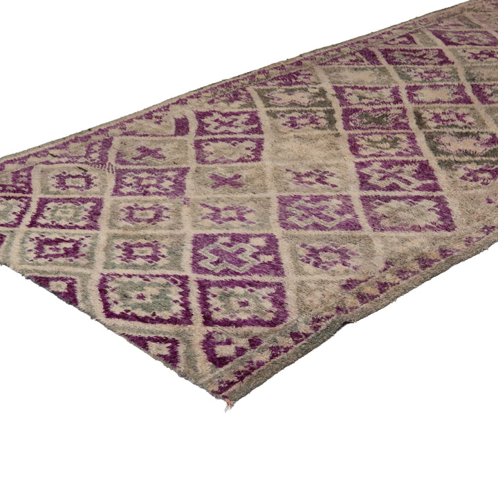Multi Vintage Moroccan Wool Rug - 5'5" x 12'2" Default Title