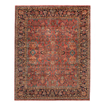 Red Traditional Wool Rug - 8' x 10'
