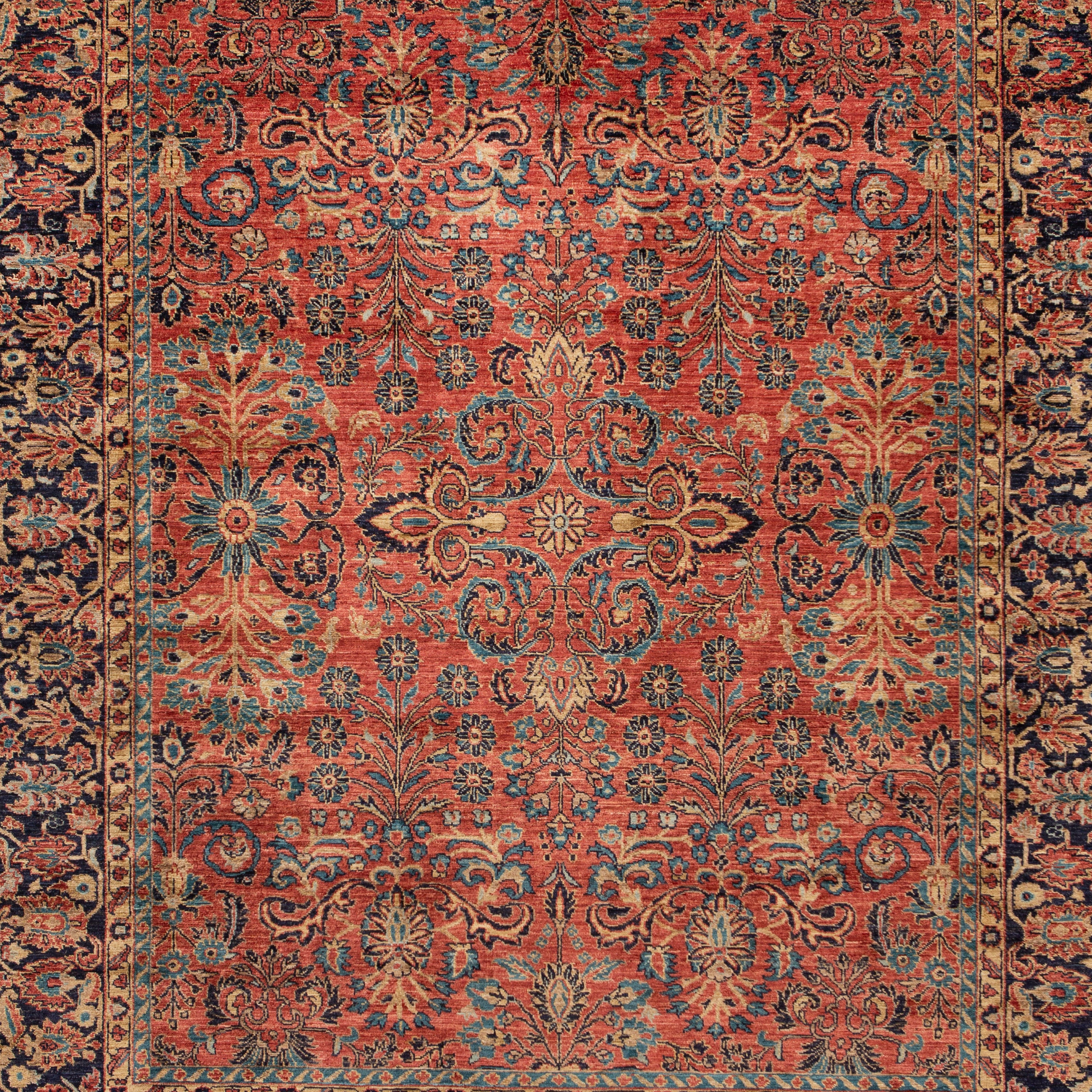 Red Traditional Wool Rug - 8' x 10'