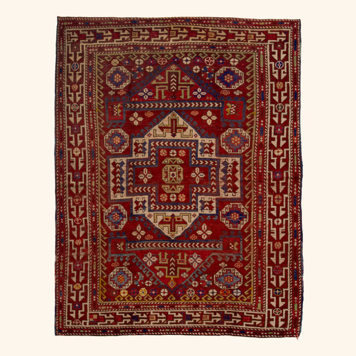 Vintage Traditional Anatolian Wool Rug - 6'9" x 8'9"