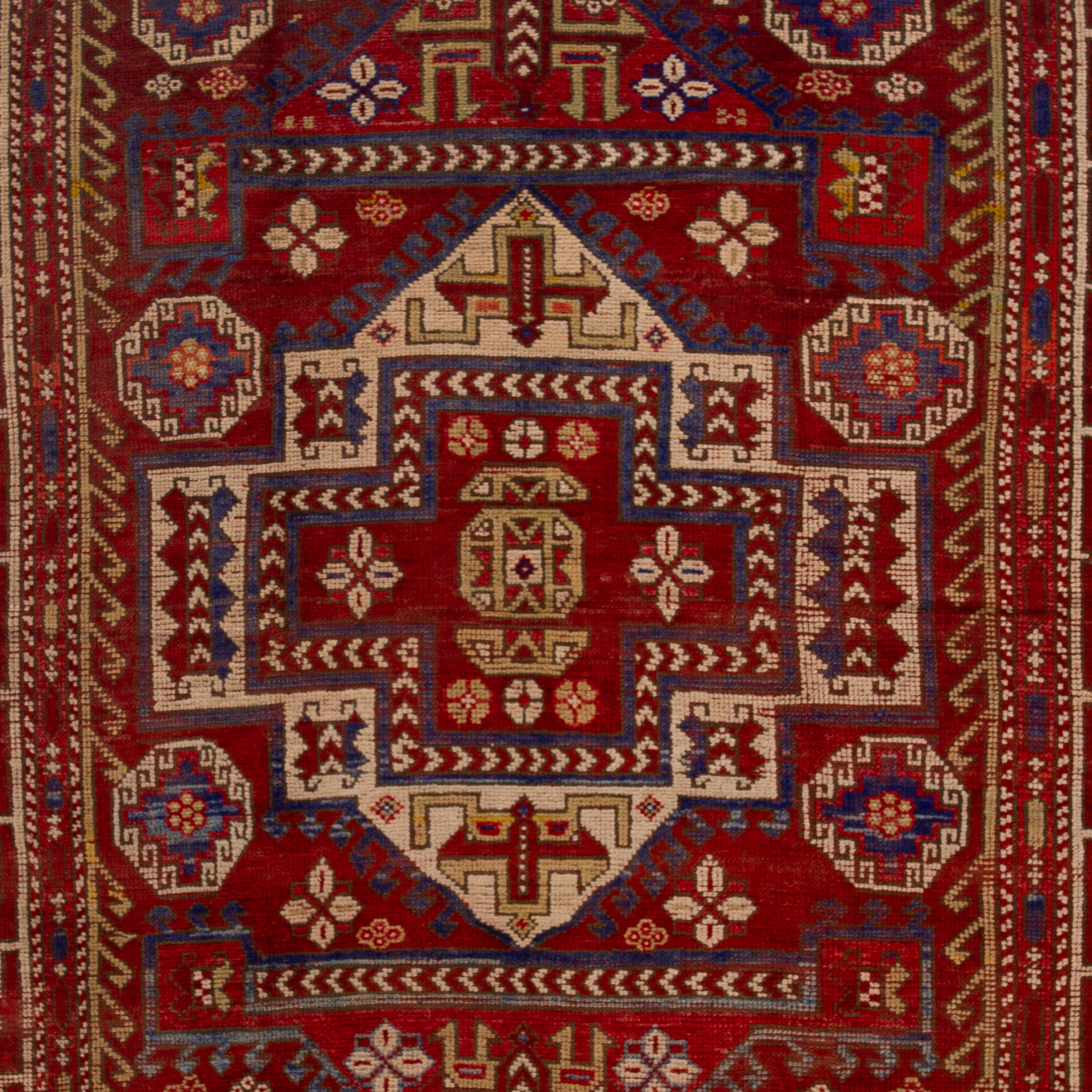 Vintage Traditional Anatolian Wool Rug - 6'9" x 8'9"