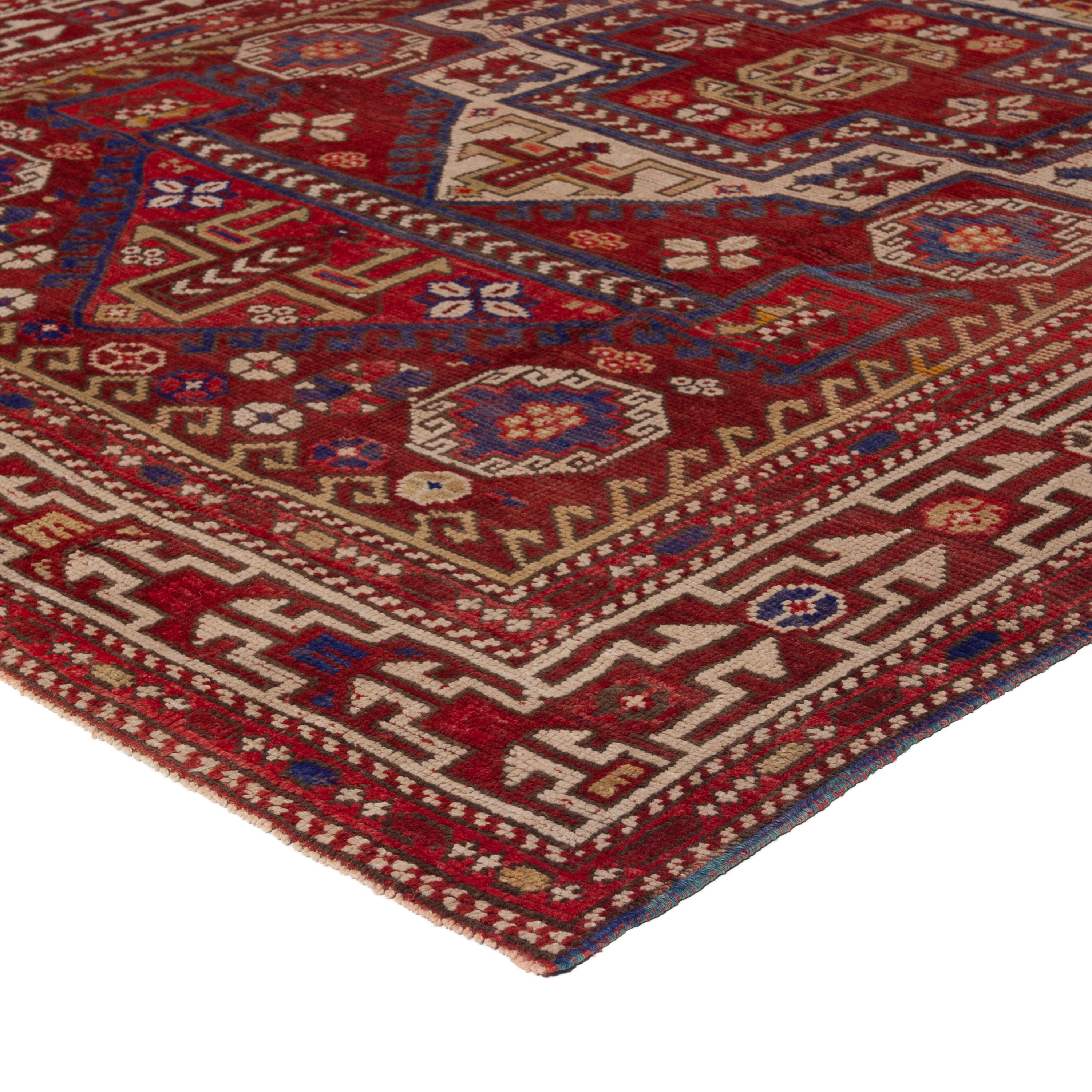 Vintage Traditional Anatolian Wool Rug - 6'9" x 8'9"